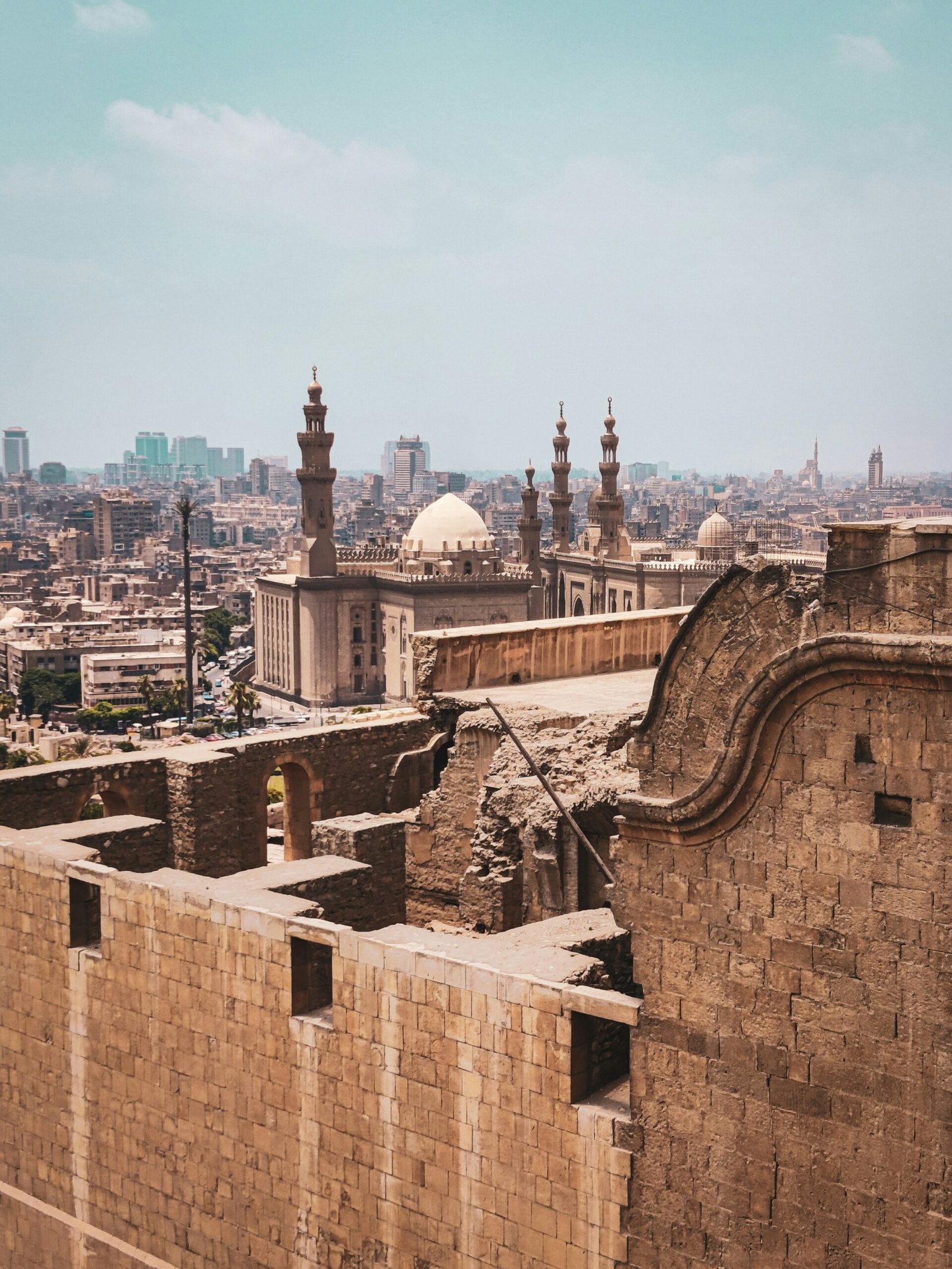 a view of a city from the top of a building